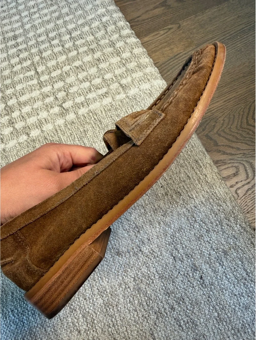 Cinq à Sept Brown Suede  Amour Women's Loafers